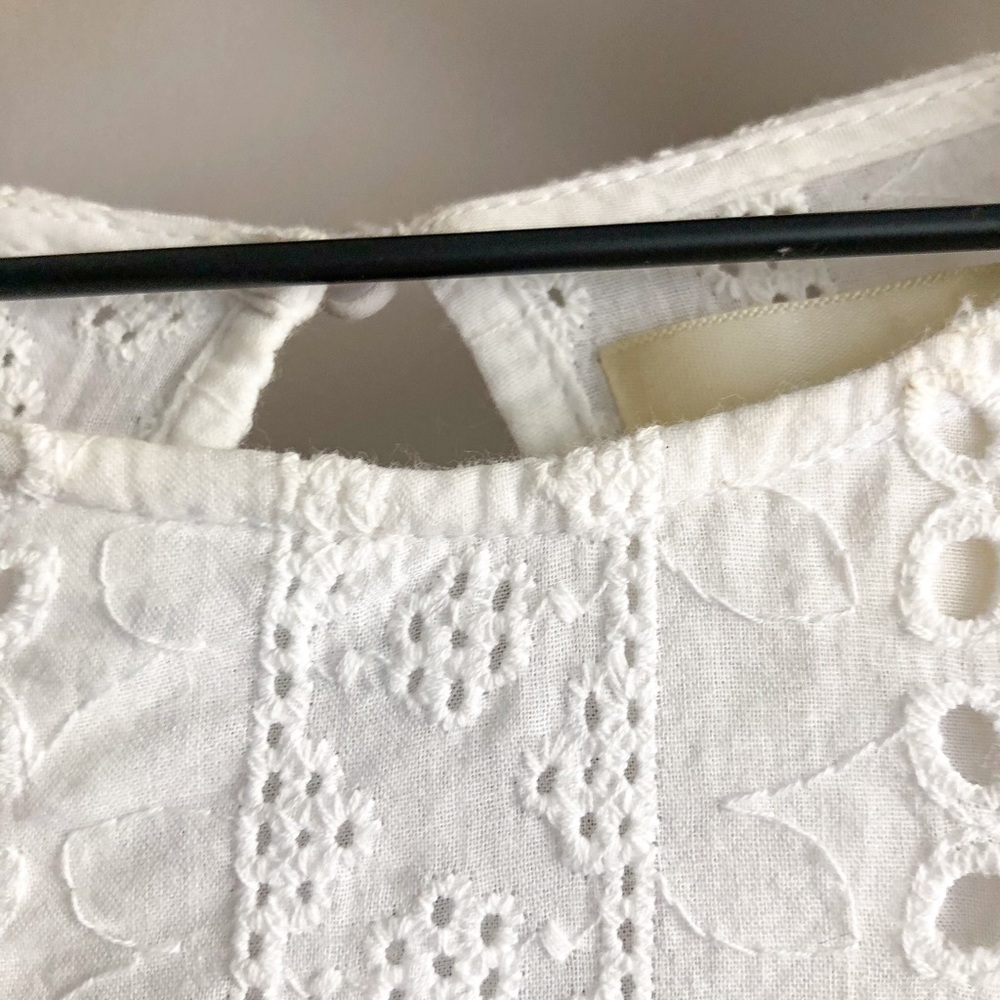 J.O.A. Size Small White Lace Open Back Romper! - Picture 5 of 9